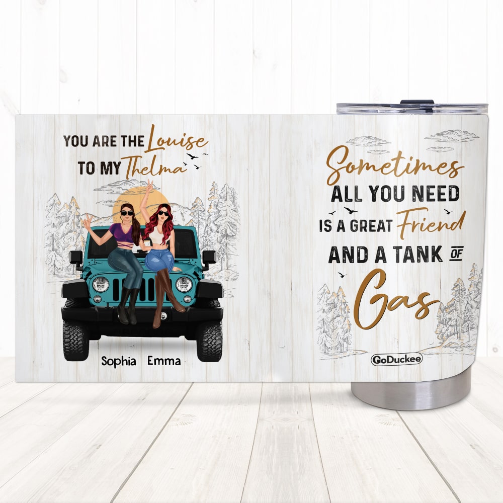 Personalized Thelma and Louise Friendship Tumblers