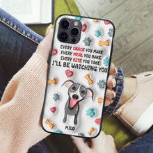 Load image into Gallery viewer, Custom Dog Lovers Phone Case - Cute Animated Waiting Dog Design
