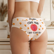 Load image into Gallery viewer, Personalized Women's Briefs - I Need To Kiss You Boxer Briefs PopCulturePrints
