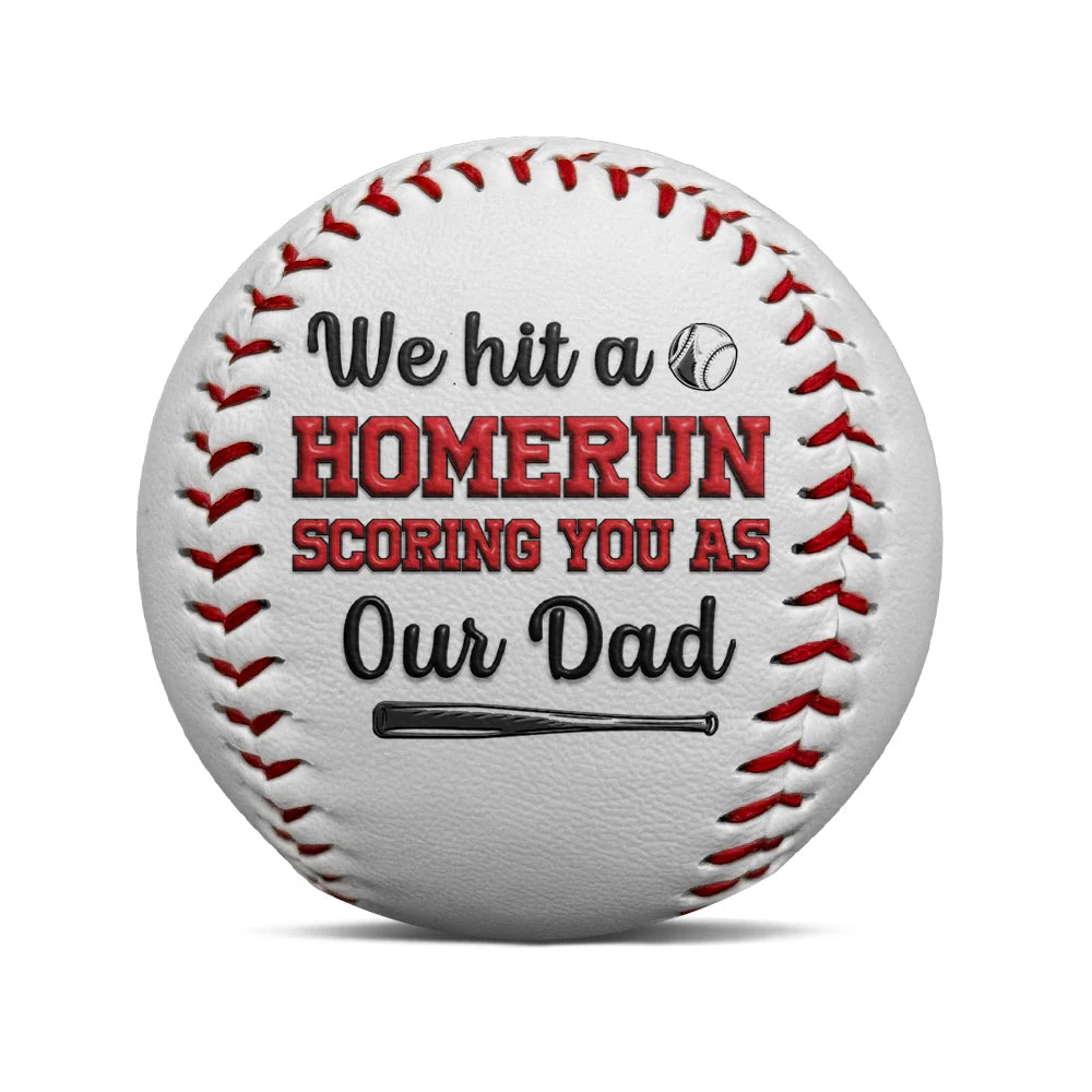 We Hit A Homerun - Personalized Baseball for Dad and Grandpa Baseball, Softball PopCulturePrints