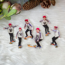 Load image into Gallery viewer, Personalized Skateboarder Christmas Ornament - Custom Photo Gift
