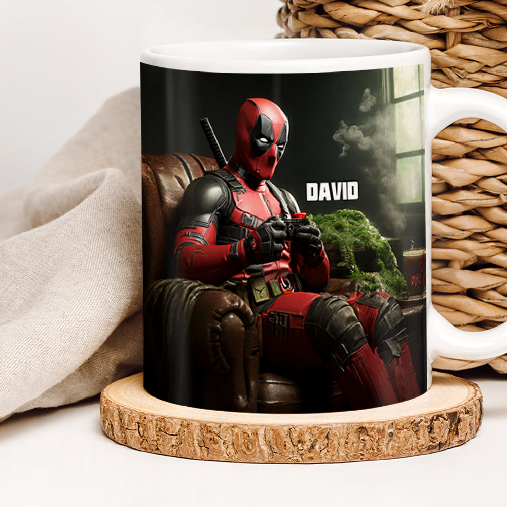 Custom Weed Lover Coffee Mug with Hero Design Coffee Mug PopCulturePrints