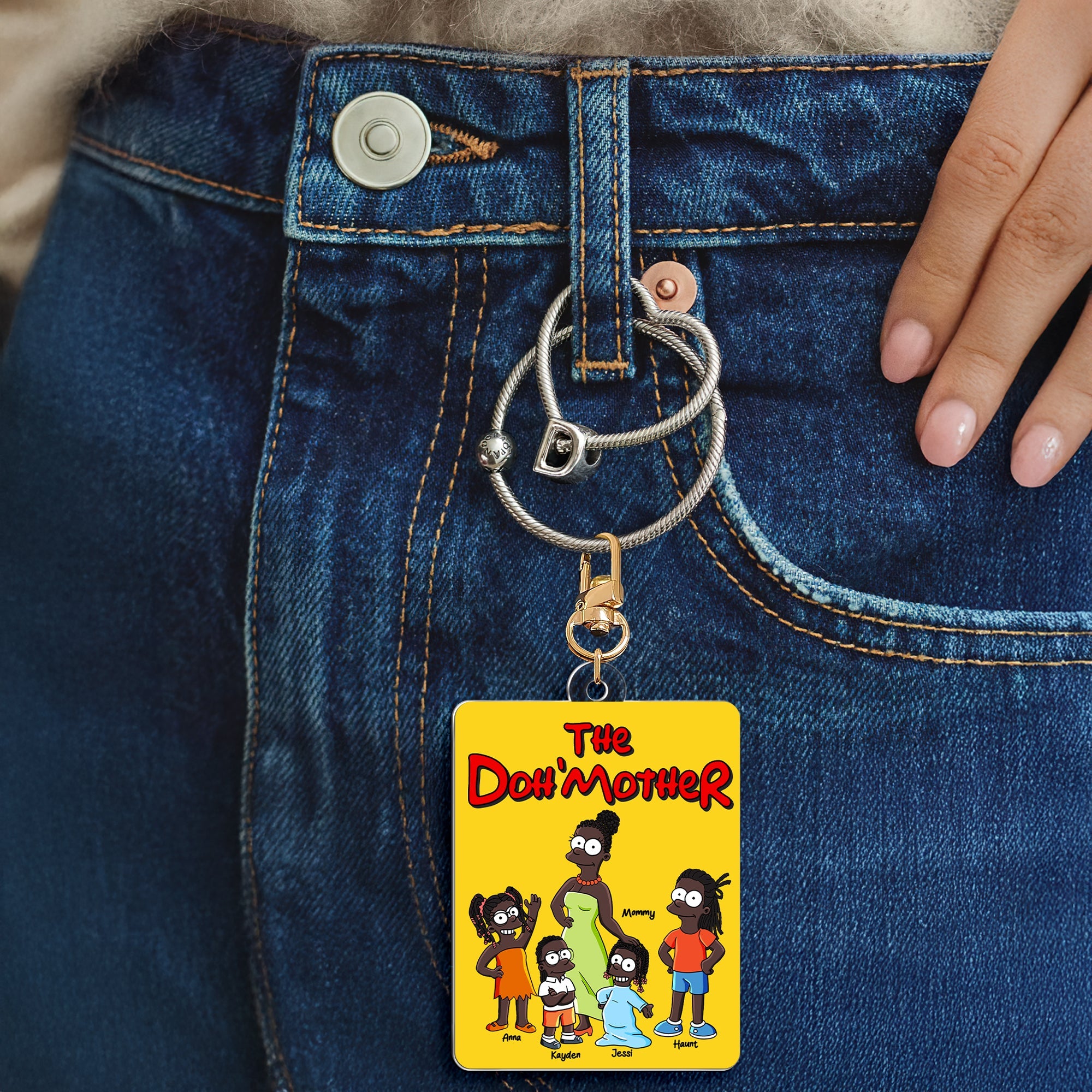 “Celebrate Motherhood with Love!” - Personalized Mom & Her Little Ones Keychain - Custom Gift for Mom, Grandma, and More Keychains PopCulturePrints