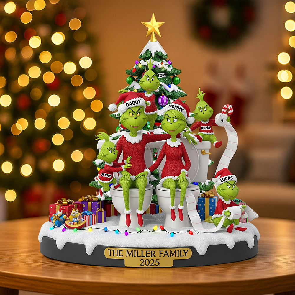 “Celebrate Family Togetherness” – Personalized Christmas Plaque – Customizable Gift for Family, Friends, and Loved Ones Shaped Plaques PopCulturePrints