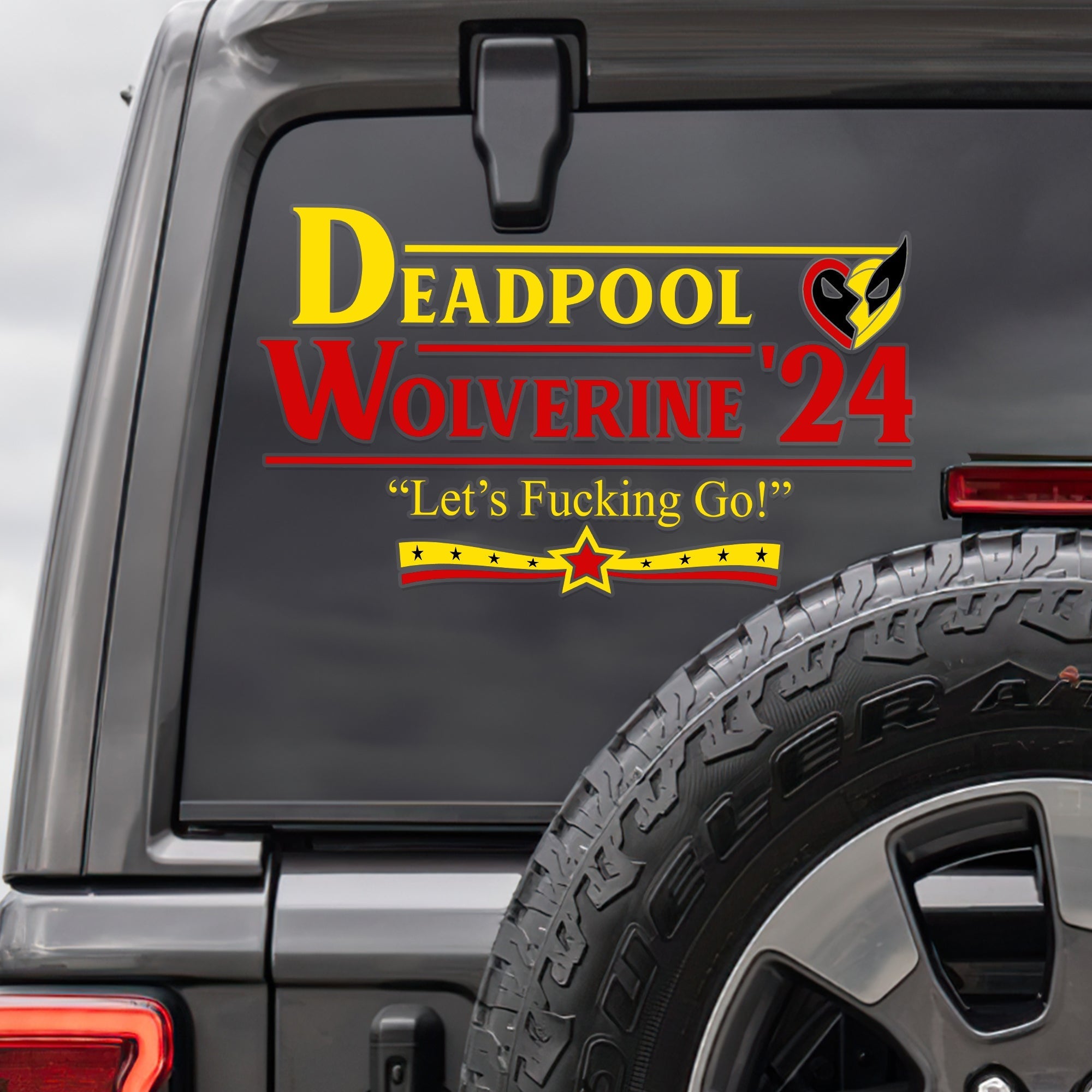 Personalized Deadpool & Wolverine '24 Decal - Let's Go!