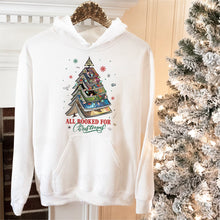 Load image into Gallery viewer, Personalized Christmas Book Tree Shirt for Book Lovers
