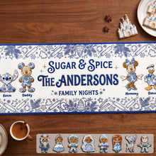 Load image into Gallery viewer, “Sugar &amp; Spice for Family Nights” - Personalized Family Gingerbread Table Runner

