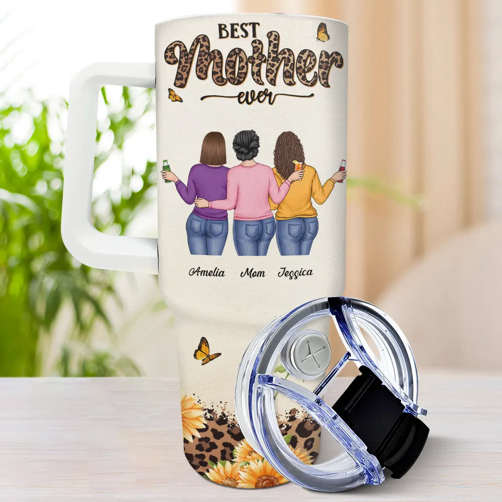 Best Mom Ever - Personalized 40oz Tumbler With Straw Tumbler PopCulturePrints