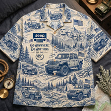 Load image into Gallery viewer, “Adventure Awaits: Go Anywhere, Do Anything” - Road Trip Ready Hawaiian Shirt - Personalized Gift for Adventure Lovers Hawaiian Shirts PopCulturePrints
