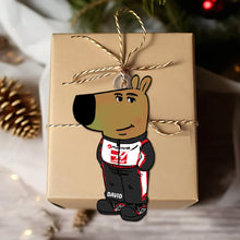 Load image into Gallery viewer, Custom Funny Racing Lover Christmas Ornament – F1-Themed Gift Ornament PopCulturePrints
