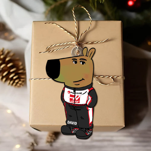 Custom Funny Racing Lover Christmas Ornament – F1-Themed Gift Ornament PopCulturePrints
