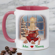 Load image into Gallery viewer, Personalized Christmas Naughty List Couple Mug Coffee Mug PopCulturePrints
