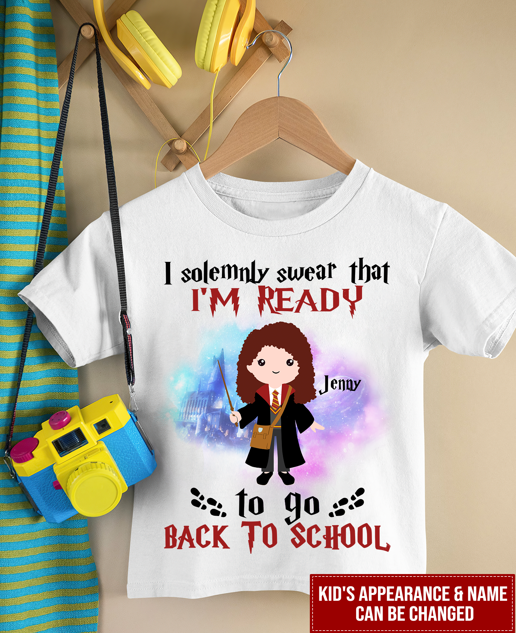 Personalized Back to School Harry Potter Kids T-Shirt