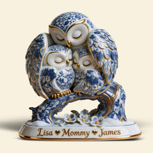 Load image into Gallery viewer, Cherished Moments – Protective Owl Mom Plaque - Personalized Gift for Moms, Grandma &amp; Special Women Shaped Plaques PopCulturePrints
