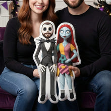 Load image into Gallery viewer, Embrace Your Spookiness with the Spooky Couple Custom Photo Pillow Pillow PopCulturePrints
