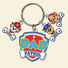 Load image into Gallery viewer, Custom Dad Keychain with Cartoon Charms Keychains PopCulturePrints
