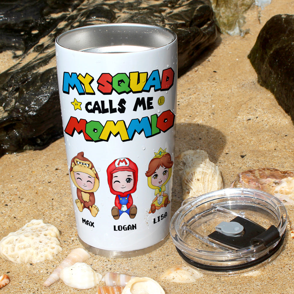 Personalized 'My Squad Calls Me' Character Tumbler