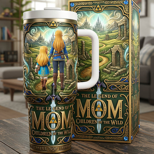 Adventure Awaits - Legendary Adventure Mom Tumbler - Personalized Gift for Moms Tumbler Cup PopCulturePrints