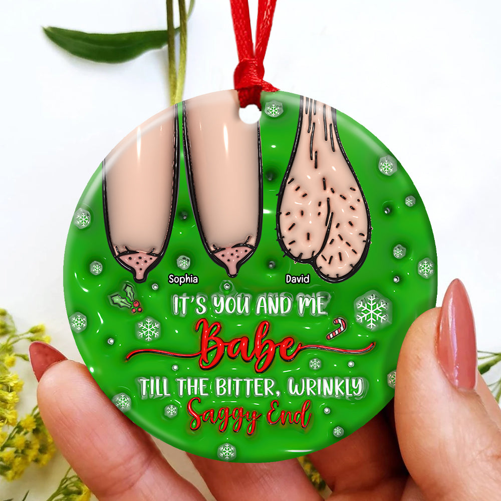 Personalized Couple Ornament - Quirky & Fun Valentine's Day Gifts Ornament PopCulturePrints