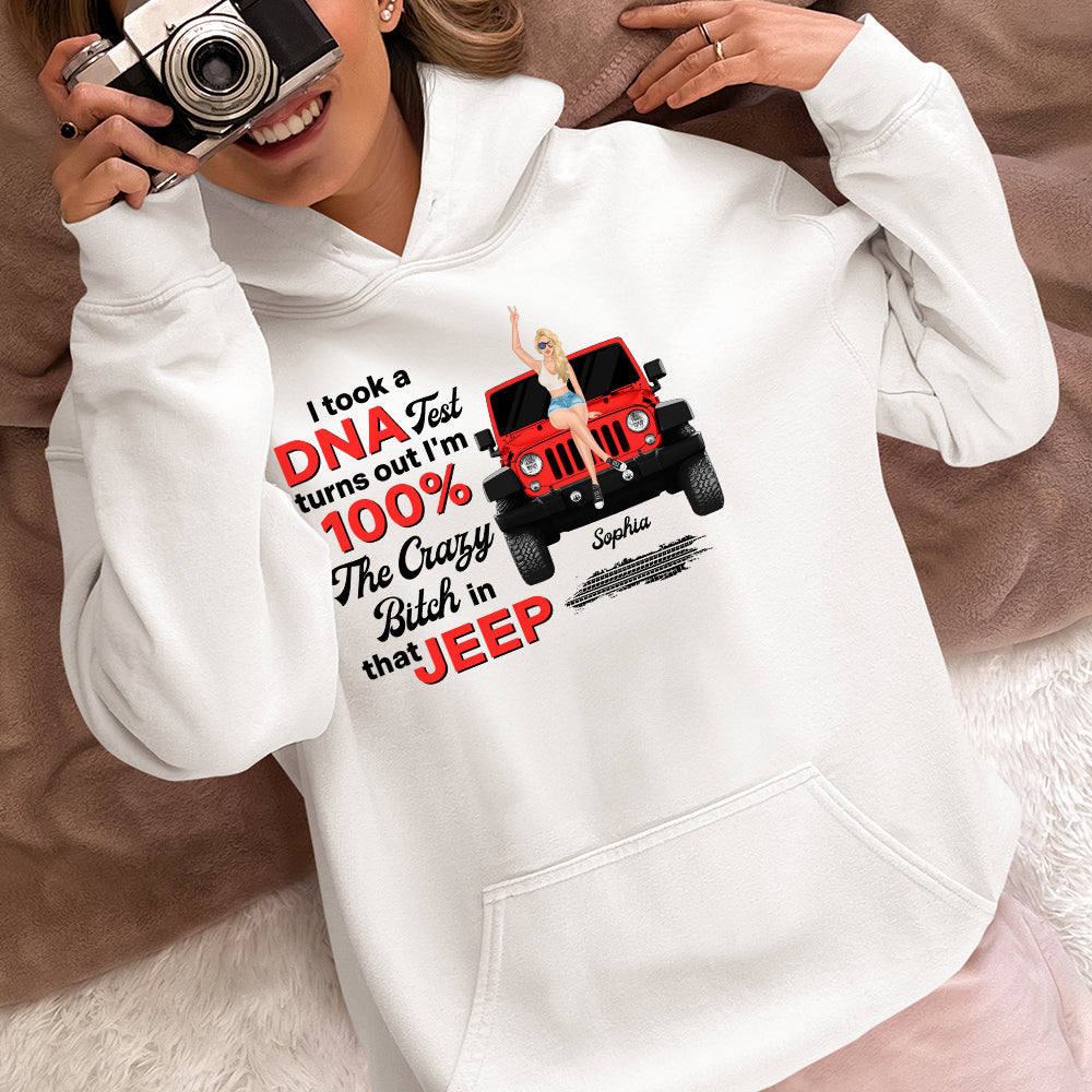 Personalized Funny DNA Test Jeep T-Shirt for Women