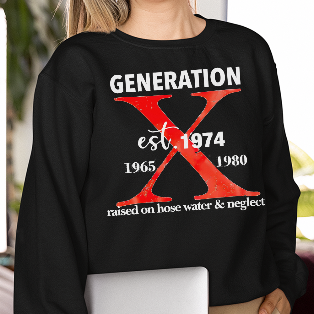 Personalized Generation X Hoodie - Born in 1974 Edition