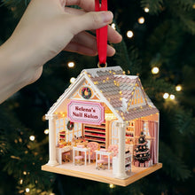 Load image into Gallery viewer, “Your Perfect Nail Retreat Awaits” - Nail Salon Miniature Acrylic Ornament - Personalized Gift for Her Ornament PopCulturePrints
