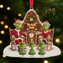 Load image into Gallery viewer, Celebrate Family Togetherness with Our Green Monster Family Ornament - A Personalized Christmas Decoration Ornament PopCulturePrints
