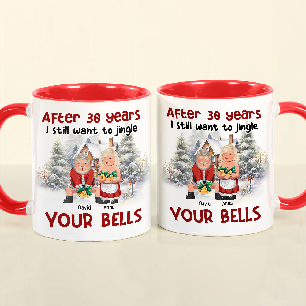 Personalized Accent Mug - Jingle Your Bells Gift for Couples | Valentine's Day Gifts Coffee Mug PopCulturePrints