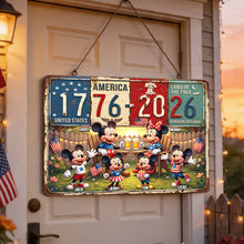 Load image into Gallery viewer, Celebrate America: 250th Anniversary Personalized Print Metal Sign - Unique Gifts for Families Metal Signs PopCulturePrints
