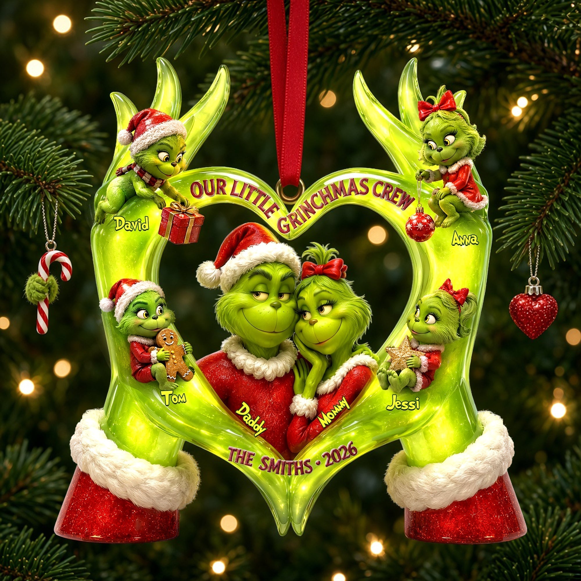 Little Mischief Christmas Ornament - Personalized Gifts For Family 05PALU020926 Ornament PopCulturePrints