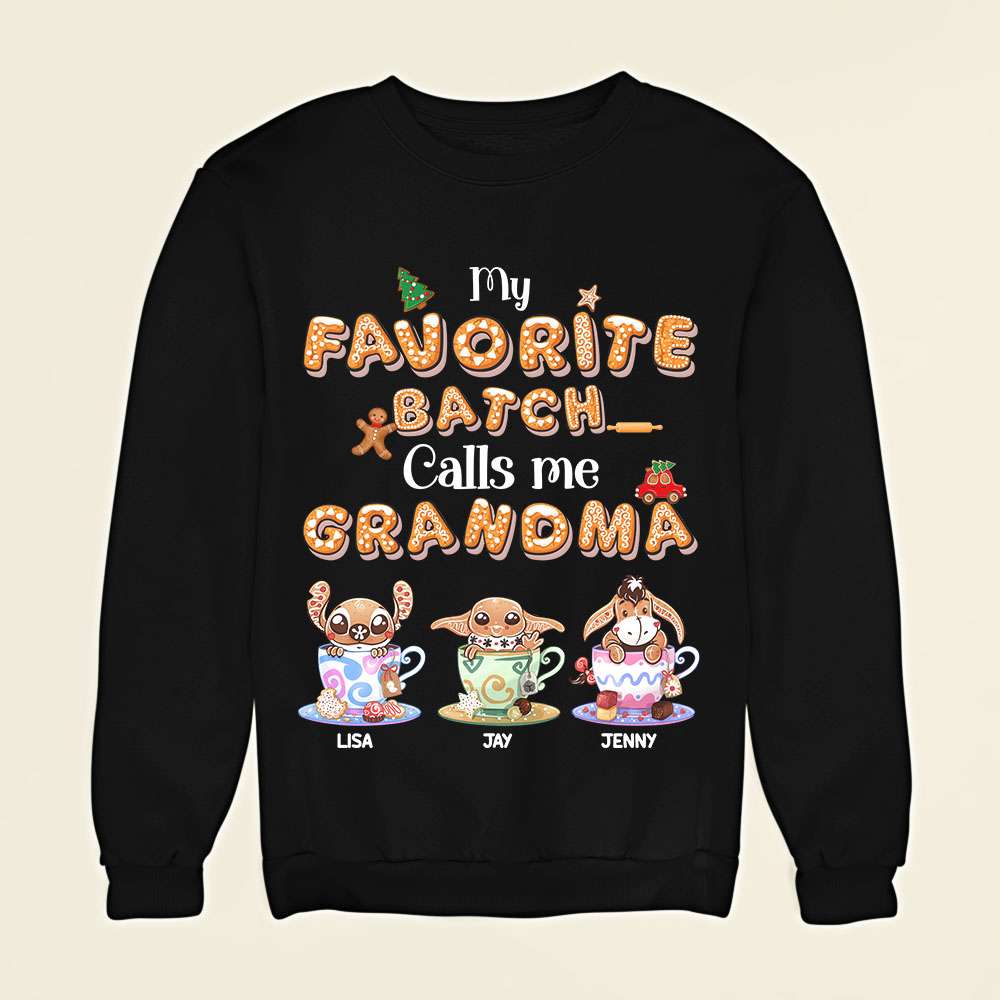 Personalized My Favorite Batch Grandma Shirt - Cute Character Design