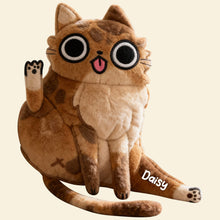 Load image into Gallery viewer, Pawsitively Fun Cat Custom Shape Pillow - Personalized Gifts for Cat Lovers Pillow PopCulturePrints
