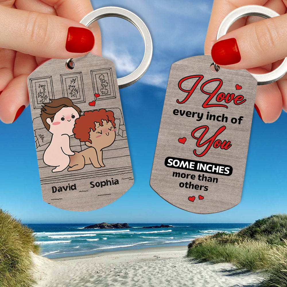 Personalized Naughty Couple Keychain - Custom Couple Gift Keychains PopCulturePrints