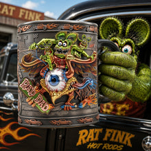 Load image into Gallery viewer, "Ride the Wild Side with Dad - Hot Rod Rad Dad Magic Mug - Personalized Gifts for Dads" Coffee Mug PopCulturePrints
