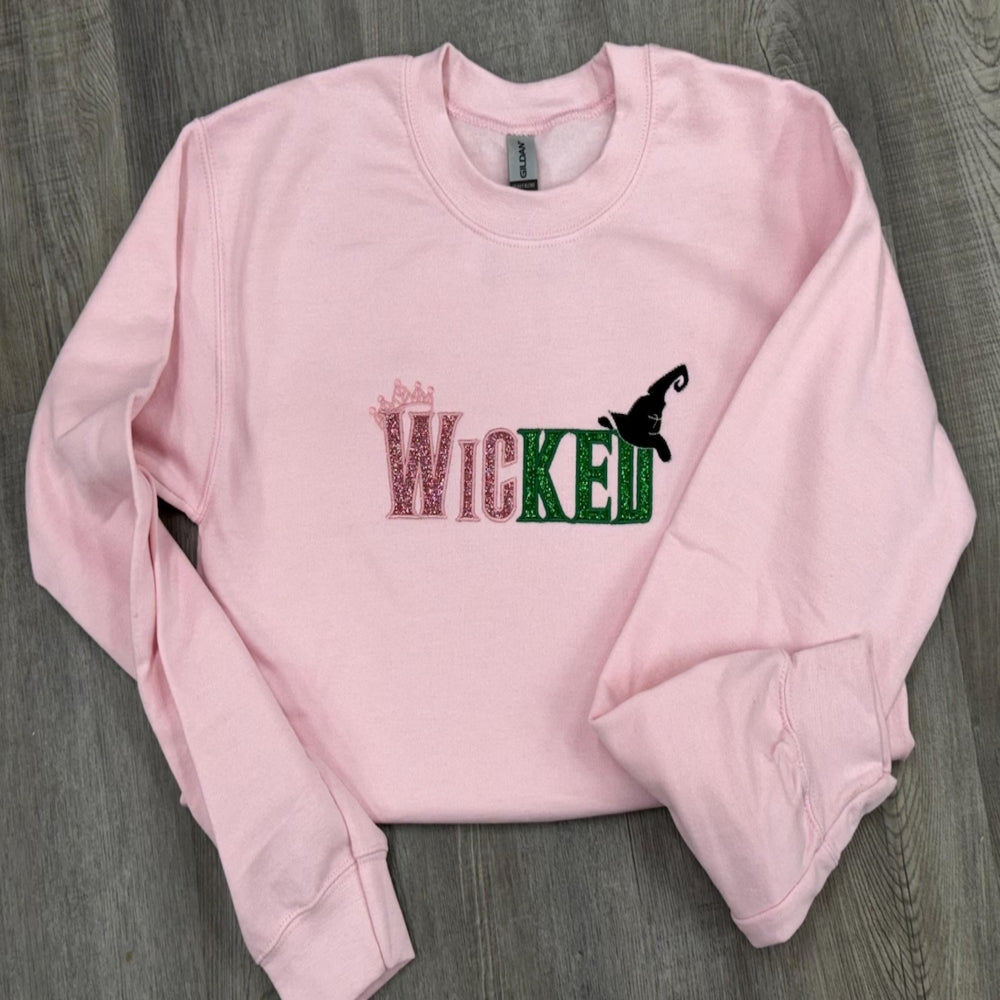 Wicked Glitter Embroidered Sweatshirt - Perfect Gift for Fans