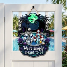 Load image into Gallery viewer, We're Simply Meant to Be - Cute Couple Metal Sign - Personalized Gift for Couples

