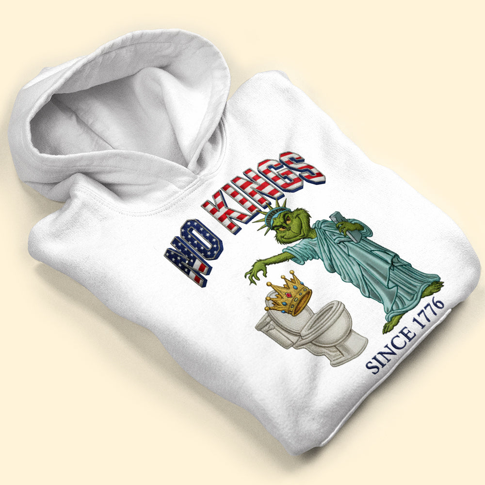 “No Kings, Just Fun!” - Funny Green Monster Shirt - Customizable Gift for Everyone Shirts PopCulturePrints