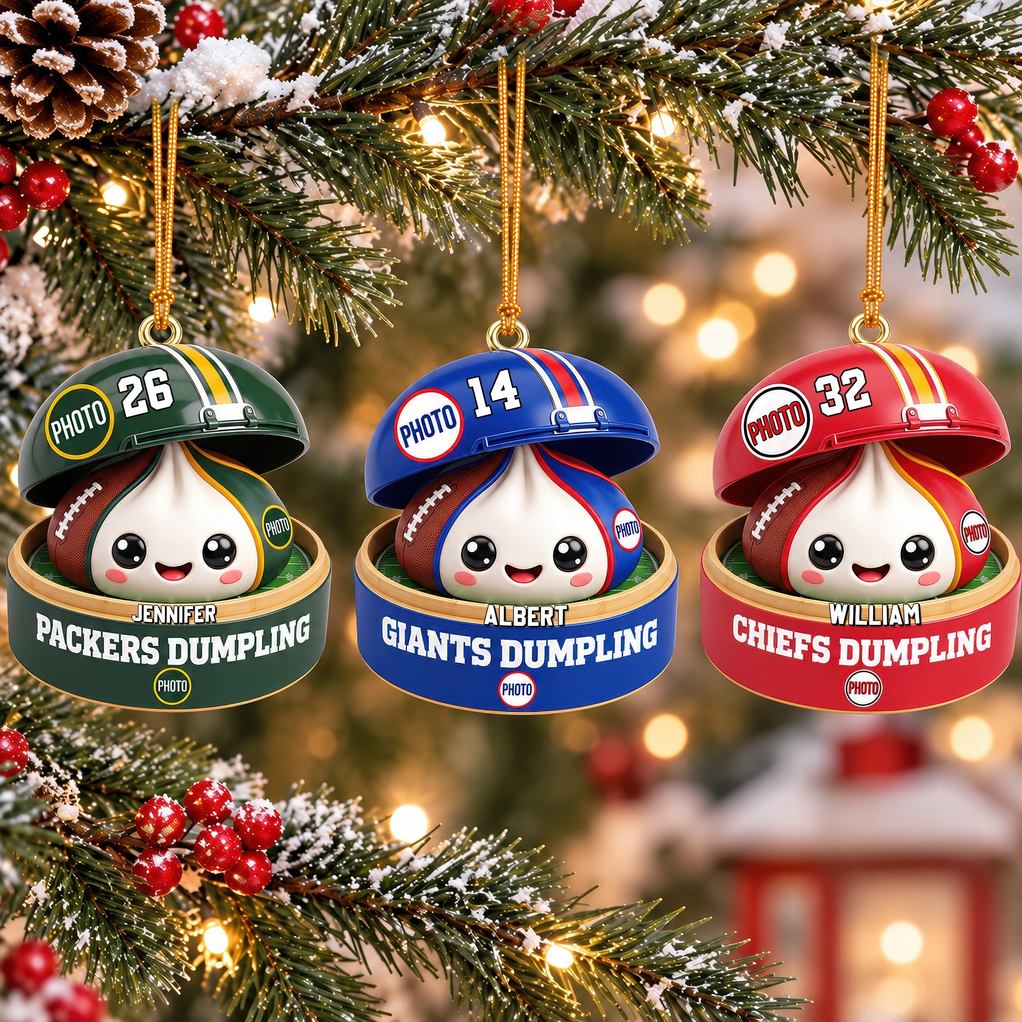 Sport Dumpling Ornament - Personalized Christmas Gift for Sport Fans