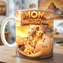 Load image into Gallery viewer, Mom, You're the Queen of Our Pride - Personalized Coffee Mug for Mother's Day Gift Coffee Mug PopCulturePrints

