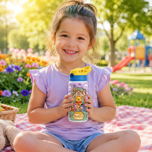 Be Kind - Wooded School 12oz Tumbler, Personalized Gifts for Back to School Kids Tumbler Cup PopCulturePrints