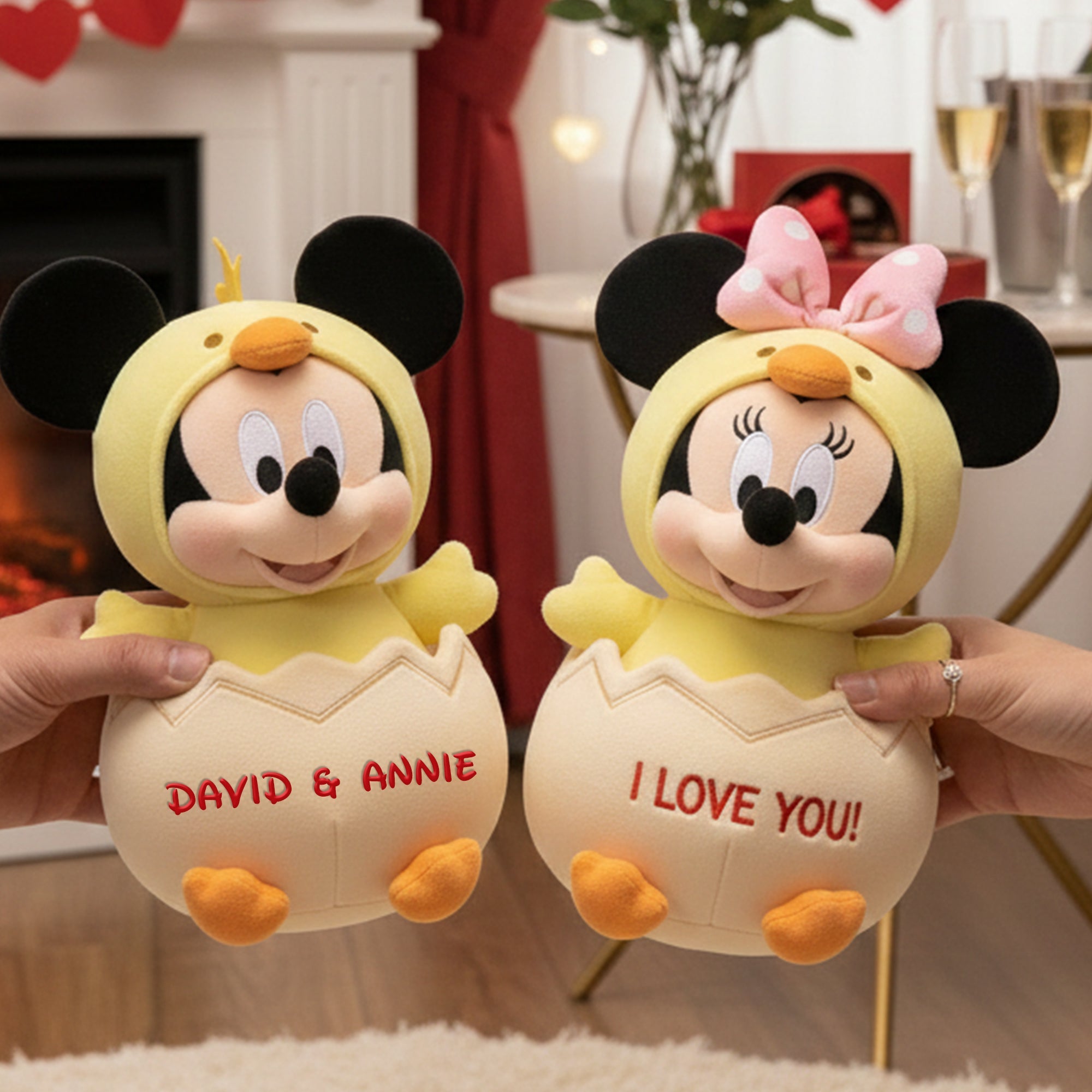 "Celebrate Your Love with a Custom Touch" - Egg Couple Custom Shape Pillow - Personalized Gifts For Couples Pillow PopCulturePrints
