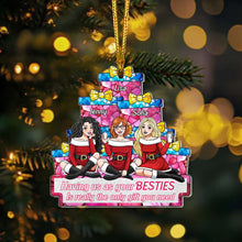 Load image into Gallery viewer, Personalized Best Friends Christmas Ornament - Custom Name Gift
