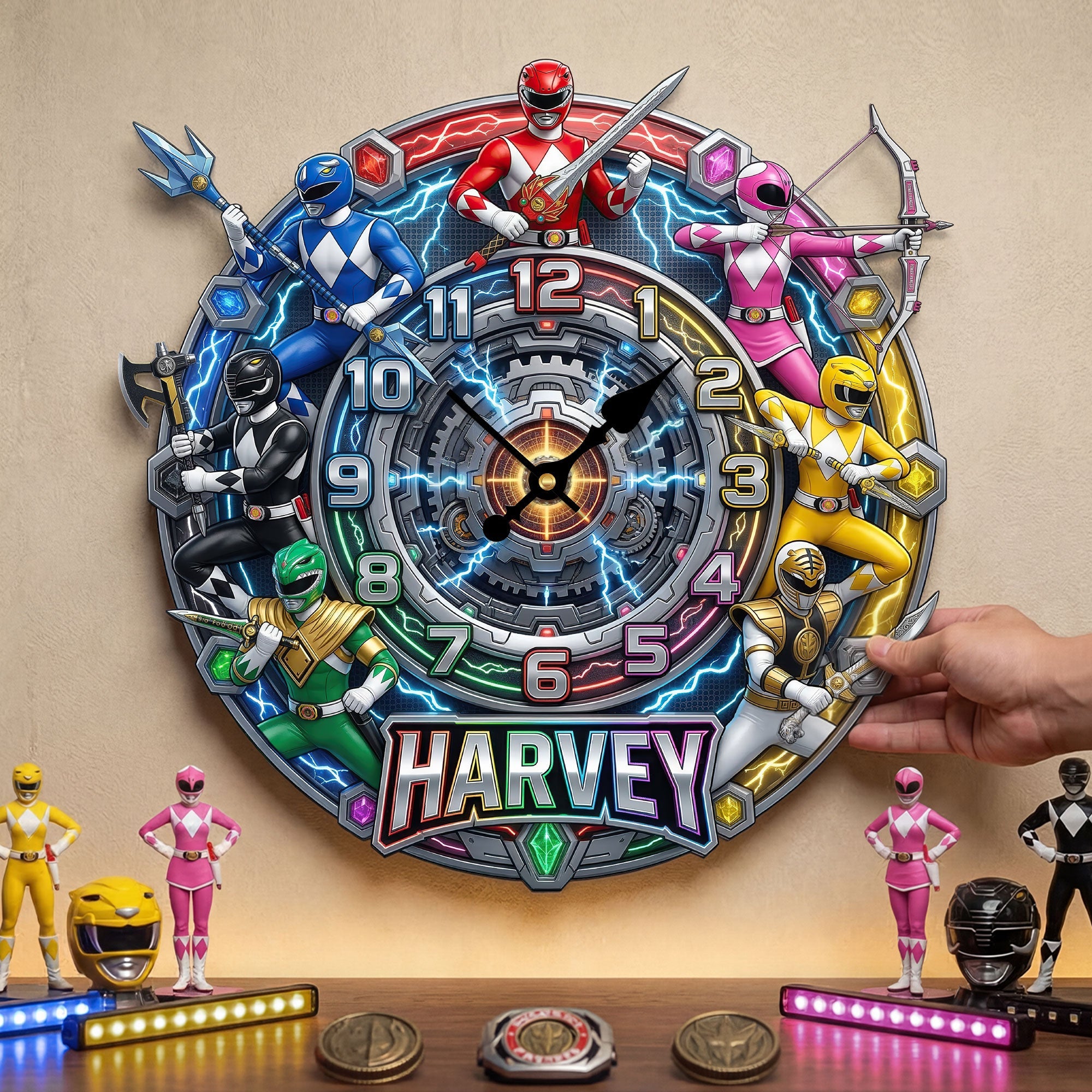 "Unleash Your Inner Hero!" - Legendary Team Hanging Wall Clock - Personalized Custom Gift for Fans, Friends, and Family Hanging Wall Clock PopCulturePrints