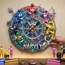 Load image into Gallery viewer, "Unleash Your Inner Hero!" - Legendary Team Hanging Wall Clock - Personalized Custom Gift for Fans, Friends, and Family Hanging Wall Clock PopCulturePrints
