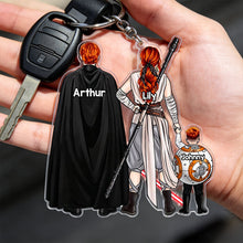 Load image into Gallery viewer, Space Warriors Keychain - Personalize Your Family Adventure Keychains PopCulturePrints
