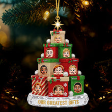 Load image into Gallery viewer, Our Greatest Gifts Christmas Ornament – Personalized Gift for Grandparents, Parents, Kids, and Family Ornament PopCulturePrints
