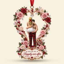 Load image into Gallery viewer, Affectionate Love Rose Ornament - Personalized Gifts For Couple 01qhti170926 Ornament PopCulturePrints
