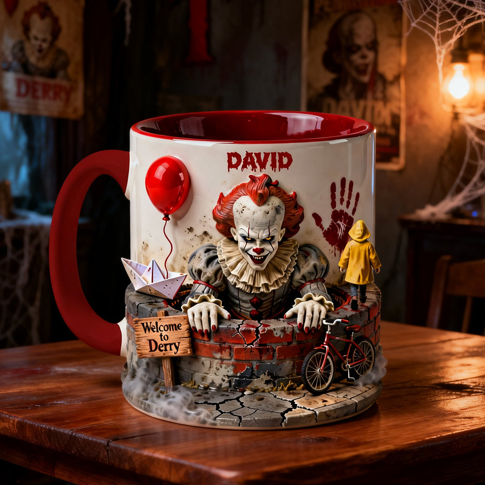 "Embrace Your Fears" - Customizable Horror Coffee Accent Mug - A Spooktacular Gift for Horror Lovers, Friends, and Family Coffee Mug PopCulturePrints