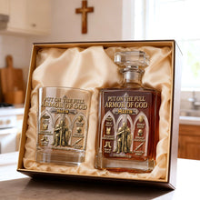 Load image into Gallery viewer, "Put on the Full Armor of God" - Personalized Decanter Set for Christian Believers Bottle PopCulturePrints
