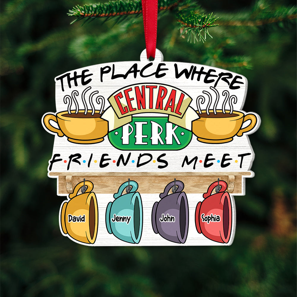 Personalized Friends Gathering Ornament - Christmas Gift